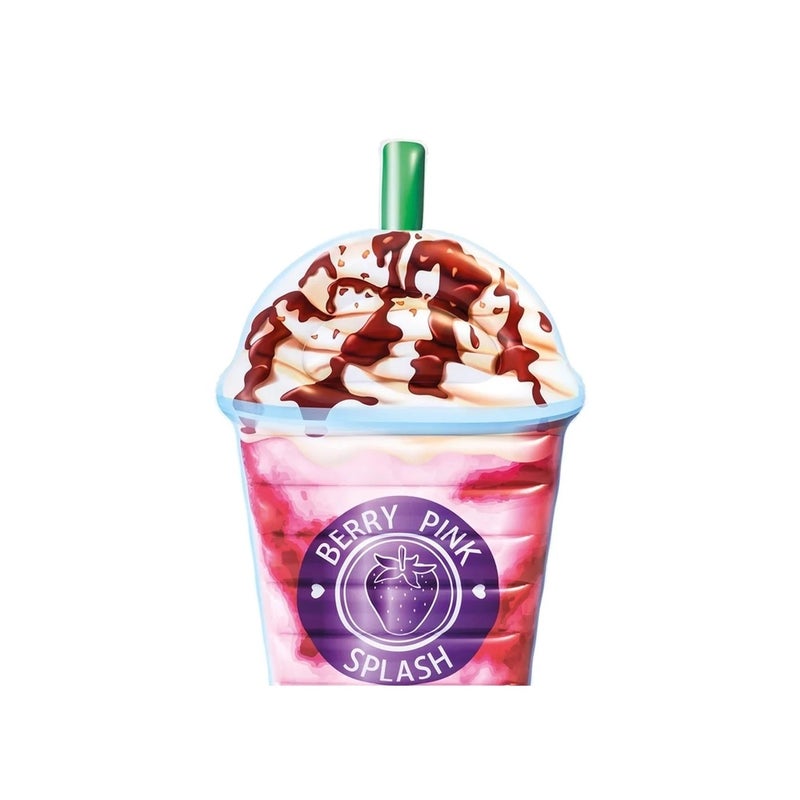 Intex - Inflatable Berry Pink Splash Milkshake Pool Float Lounger 198x107 cm - 58777EU - Image 2